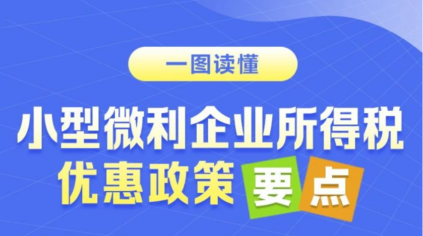 一圖讀懂(dǒng)：小型微利企業所得(de)稅優惠政策要點